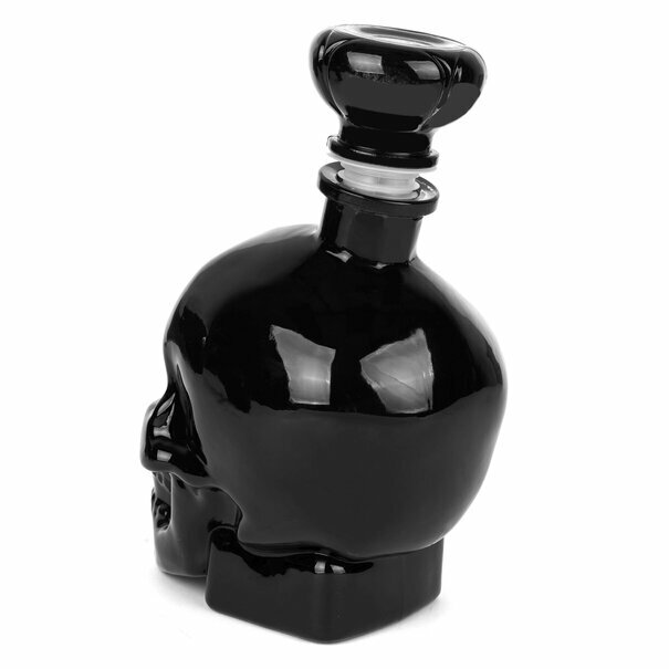 Karafka do whisky Tadar Scull 750 ml czarna