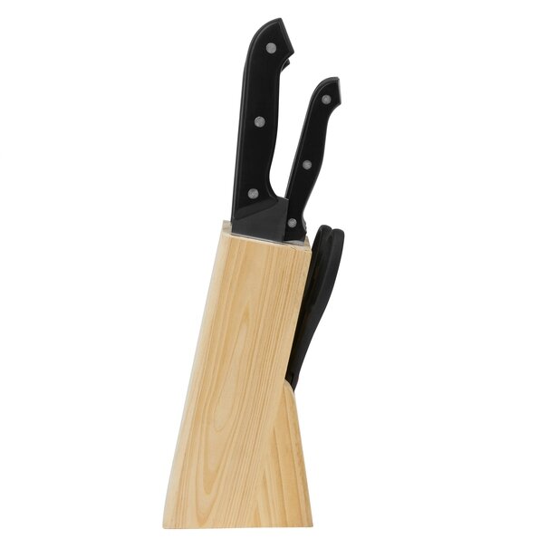 Komplet noży w bloku drewnianym Tadar Razor 6 element&oacute;w