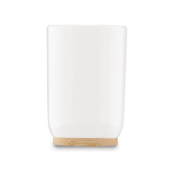 Kubek na szczoteczki łazienkowy Tadar Iver 7,3 x 11 cm biały