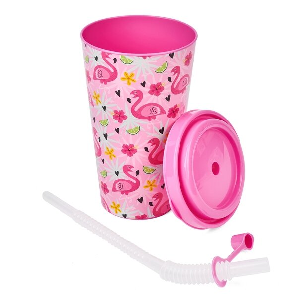 Kubek ze słomką Hega 560 ml mix wzor&oacute;w