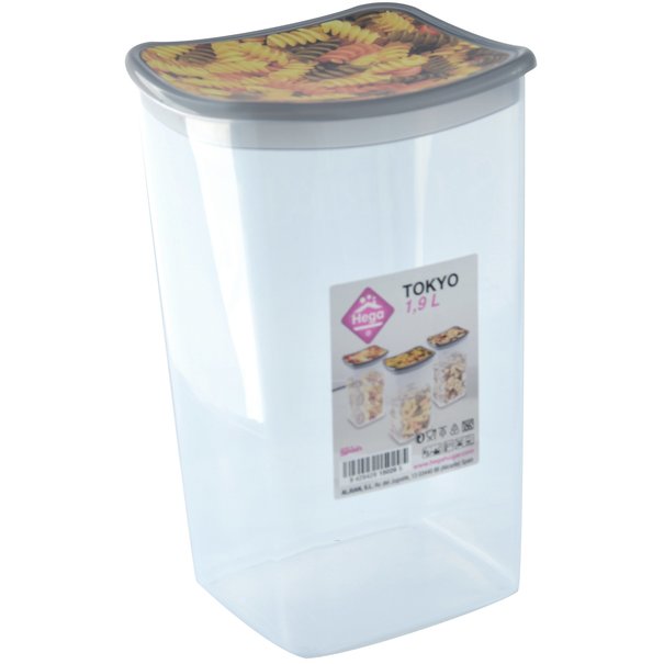 Pojemnik prostokątny Hega Tokyo 1,9 l mix wzor&oacute;w