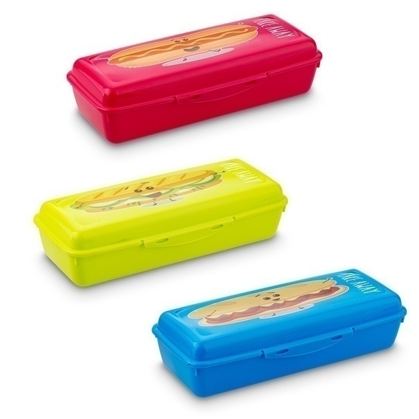 Pojemnik śniadaniowy Lunchbox Sandwich Hega prostokąt 25 x 10,8 x 6,8 cm