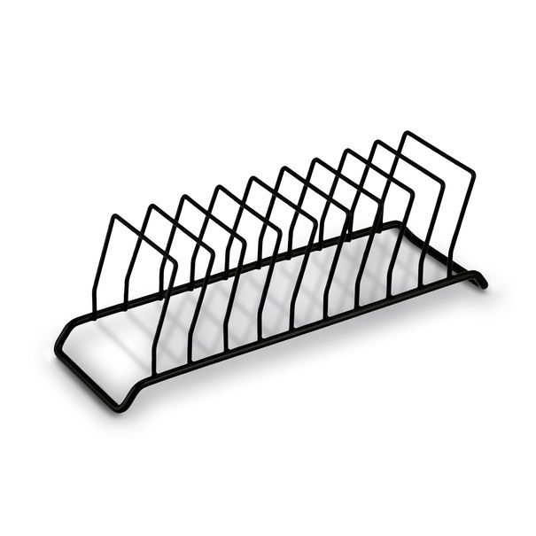 Stojak na pokrywki lub talerze Tadar Slim 28 x 9 x 9 cm czarny