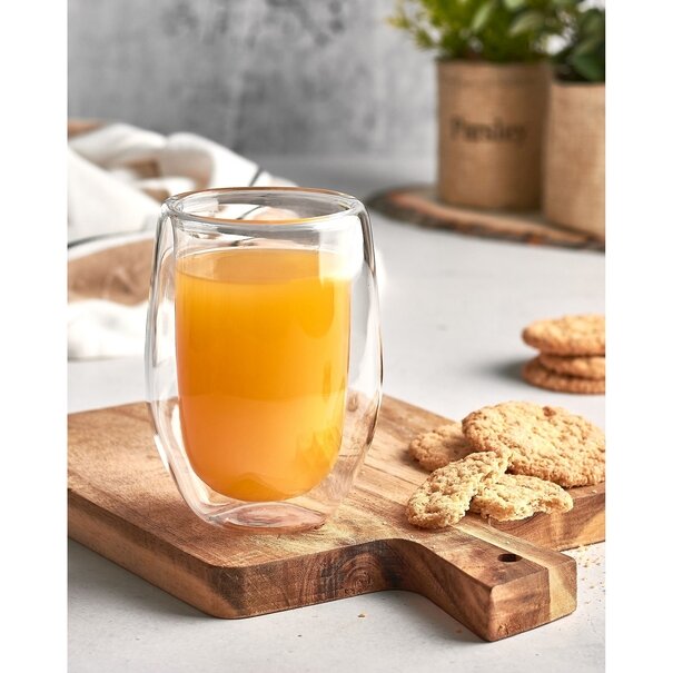Szklanki termiczne do kawy Tadar Sublime 300 ml 6 szt. i spieniacz do mleka