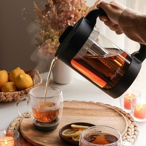 Szklanki termiczne do kawy z silikonowym dnem Konighoffer Garet 330 ml 2 szt. czarne