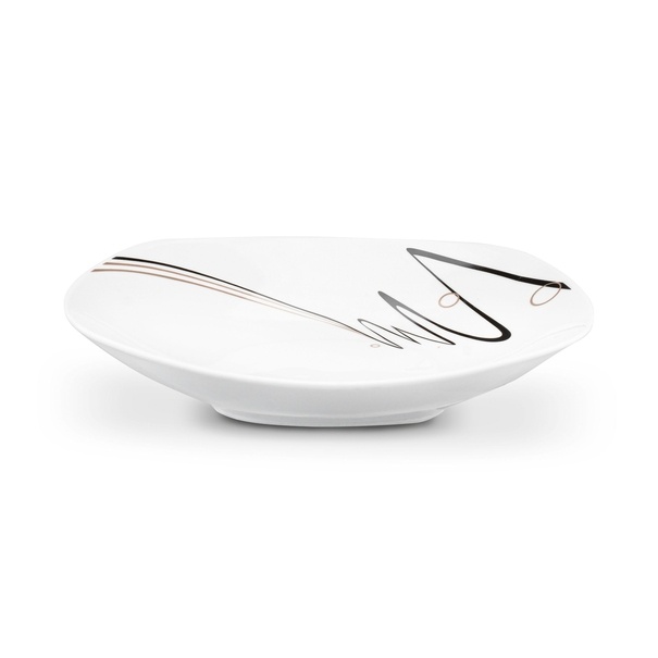 Talerz głęboki kwadratowy Tadar Wstęga 22,5 cm