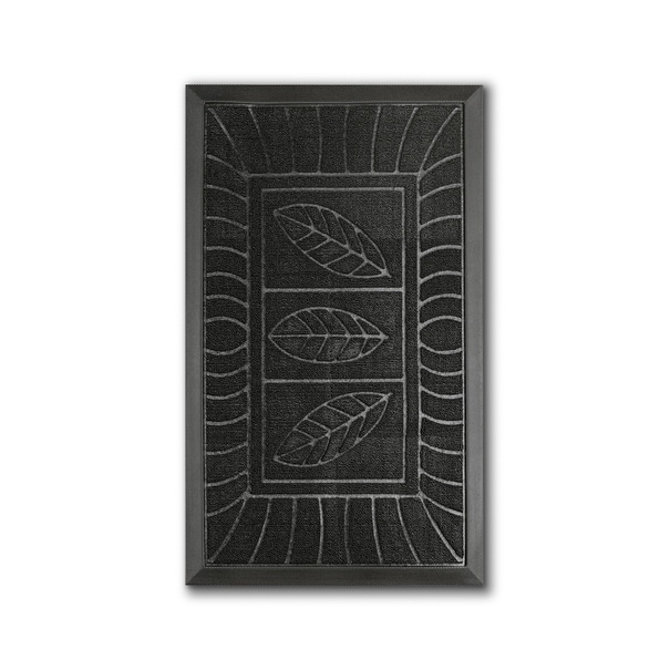 Wycieraczka pod drzwi wejściowa Tadar II 45 x 75 cm czarna