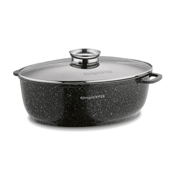 Brytfanna ceramiczna owalna Konighoffer Kingstone 8 l na indukcję