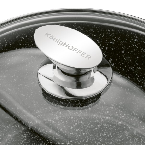 Garnek ceramiczny z pokrywką Konighoffer Kingstone 4,4 l na indukcję