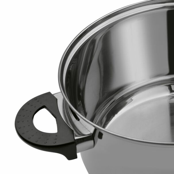 Garnek ze stali nierdzewnej Tadar Basic 24 cm z pokrywką 5,7 l
