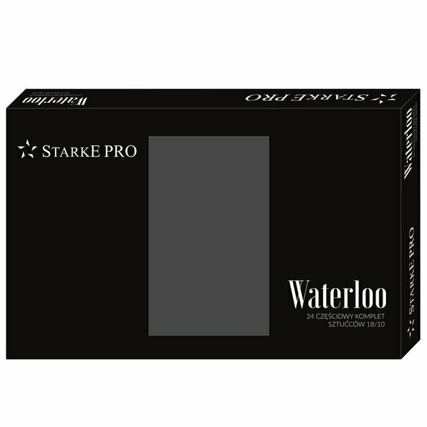 Komplet sztućc&oacute;w ze stali szlachetnej Starke Pro Waterloo 24 elementy