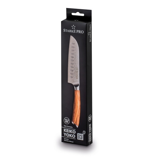 N&oacute;ż Santoku z twardej stali Starke Pro Keiko Yoko 12,5 cm