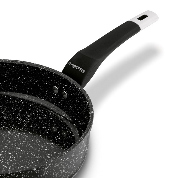 Patelnia ceramiczna głęboka z pokrywką Konighoffer Kingstone II 24 x 6,5 cm na indukcję