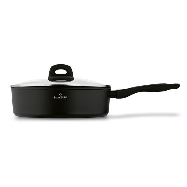 Patelnia indukcyjna głęboka non-stick z pokrywką Starke Pro Sesar 28 cm