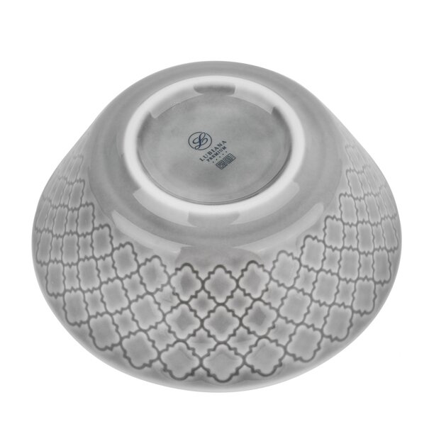 Salaterka porcelanowa Lubiana Marrakesz 15 cm szara