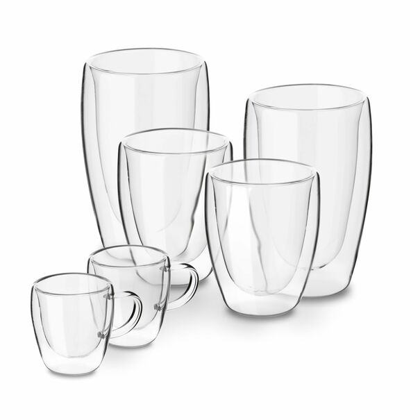Szklanki termiczne do kawy Tadar Sublime Barista 80 ml 200 ml 350 ml 6 szt.