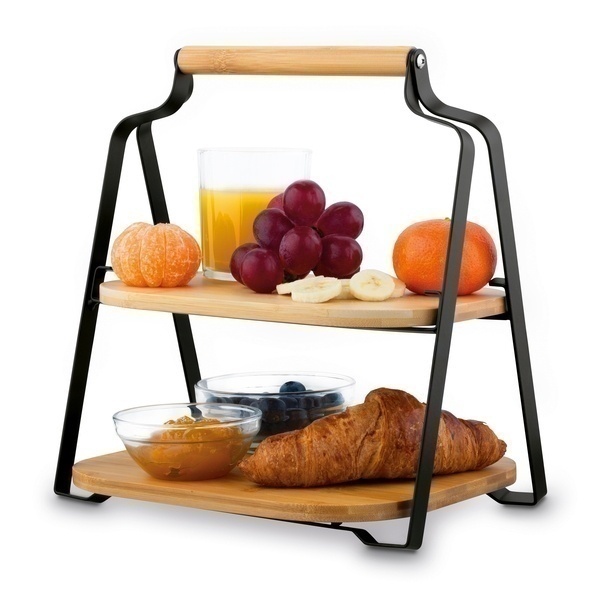 Taca do serwowania bambusowa Tadar 2 poziomy