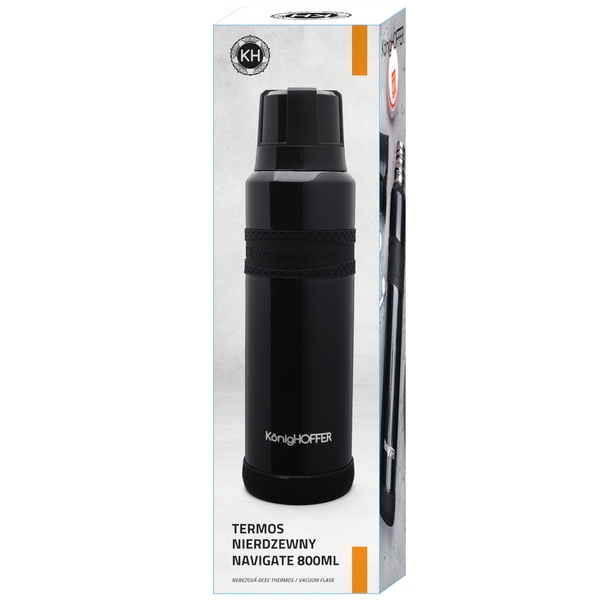 Termos nierdzewny Konighoffer Navigate 800 ml czarny