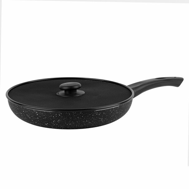 Zestaw 2 patelni non-stick Tadar Marmara 24 cm 28 cm i pokrywek Tadar 25 cm 29 cm
