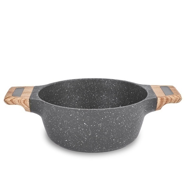 Garnek granitowy typu stone z pokrywką Konighoffer Fegato 2,2 l
