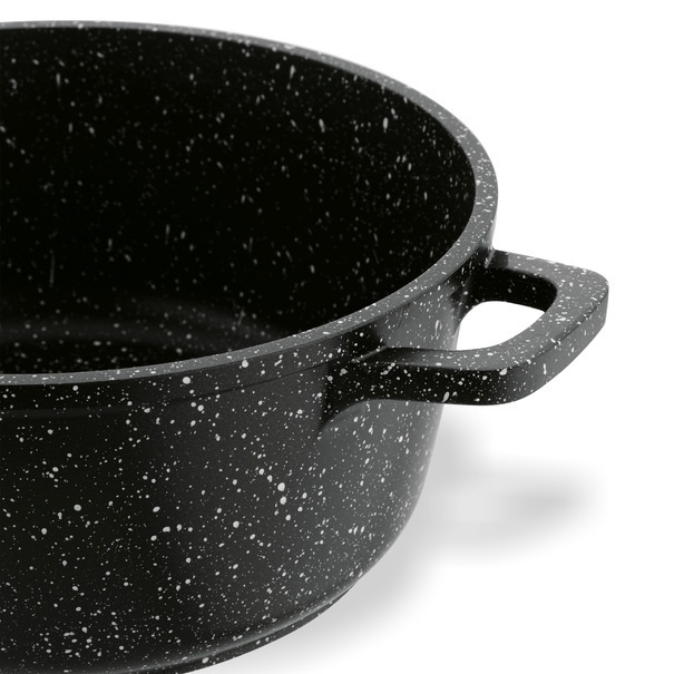 Garnek na indukcję z pokrywką Konighoffer Pollo Black 1,2 l