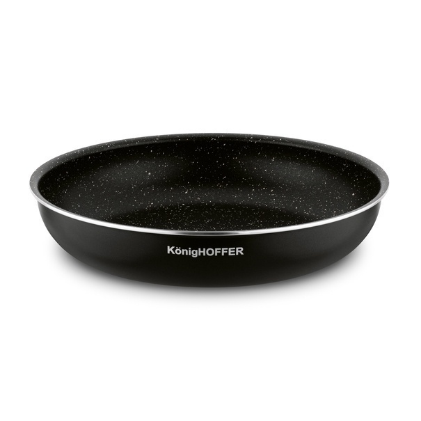 Komplet patelni z odpinaną rączką Konighoffer Spinel Black 20 cm 24 cm 28 cm bez indukcji