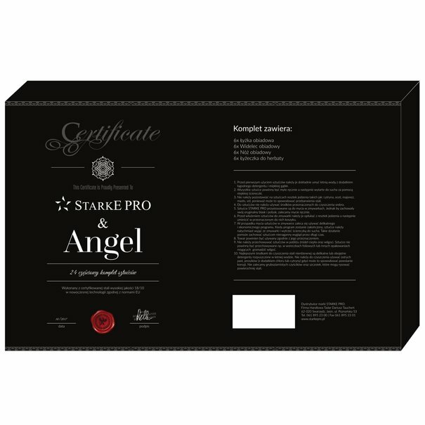 Komplet sztućc&oacute;w ze stali szlachetnej Starke Pro Angel 24 elementy