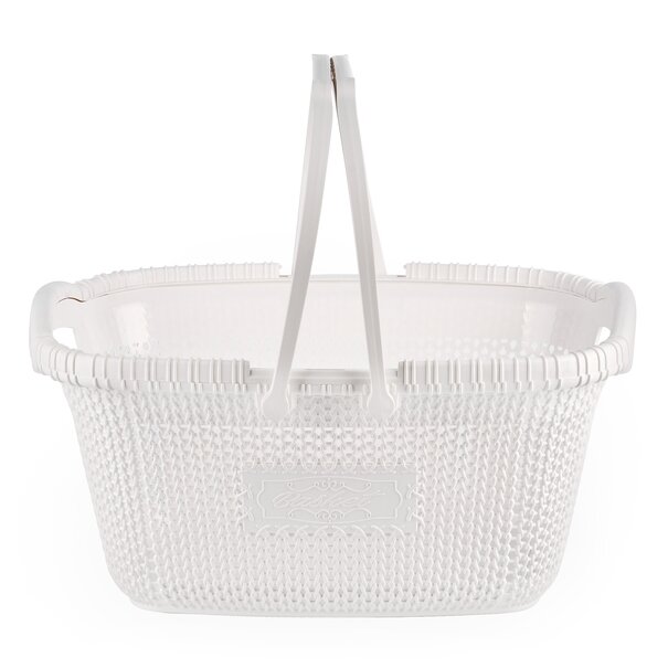 Koszyk Violet House Rattan 32,5 x 47 x 22 cm biały