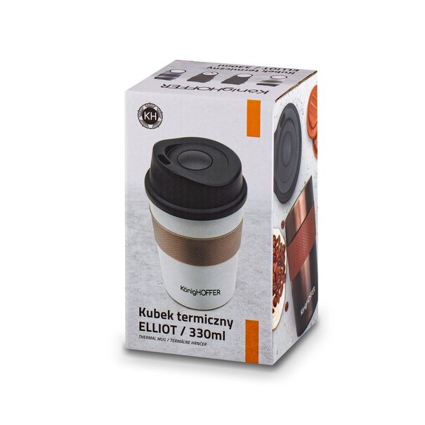 Kubek termiczny Konighoffer Elliot 330 ml biały