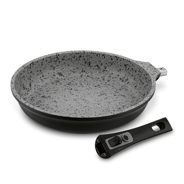 Patelnia granitowa z odpinaną rączką Konighoffer Roche 28 cm