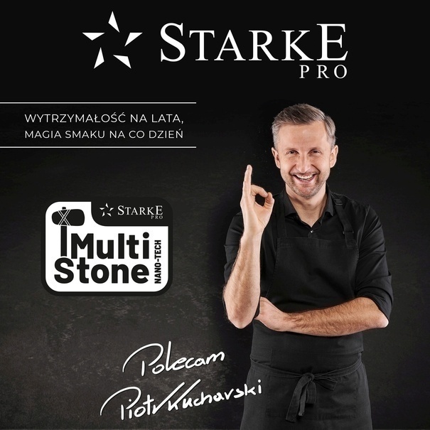 Patelnia na indukcję non-stick Starke Pro Black Flint 20 cm