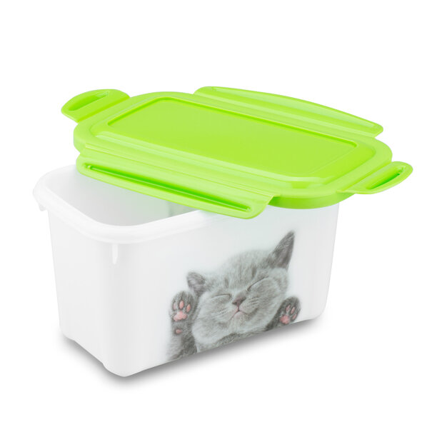 Pojemnik na karmę dla psa i kota Hega 1,2 l mix wzor&oacute;w