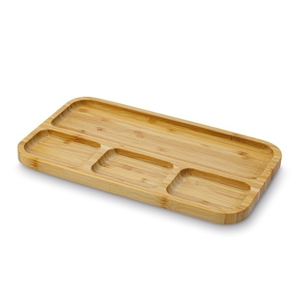P&oacute;łmisek na przekąski bambusowy Tadar 33 x 19,5 x 1,6 cm