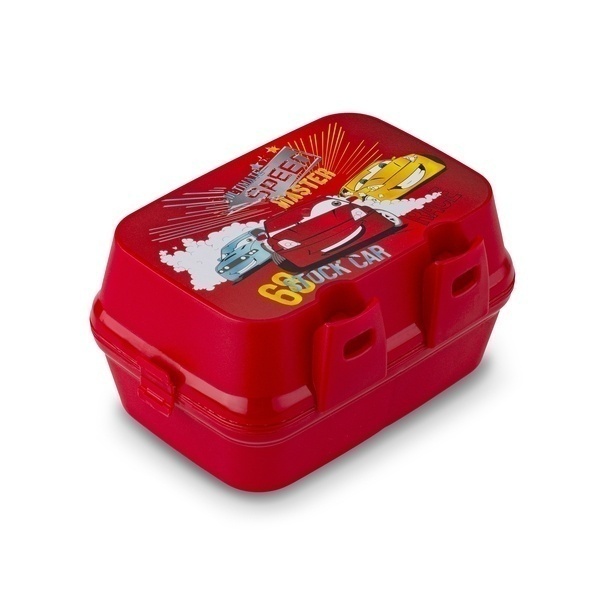 Lunch box z przegr&oacute;dkami widelcem i nożem dla dzieci Tuffex 12,5 x 17 x 9 cm mix kolor&oacute;w