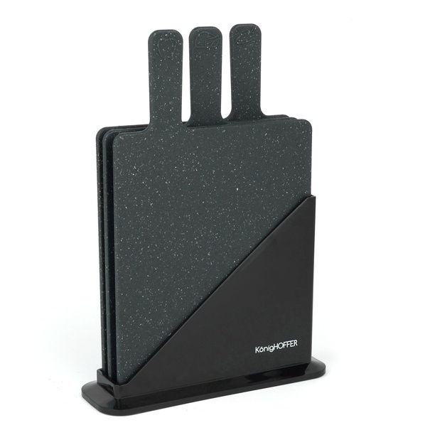 Zestaw 3 desek do krojenia ze stojakiem Konighoffer Cortar 23,5 x 19,5 cm