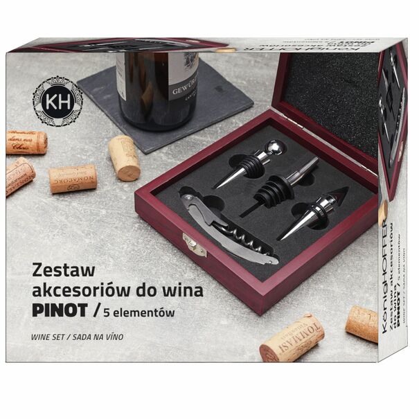 Zestaw do wina KonigHOFFER Pinot 5 element&oacute;w