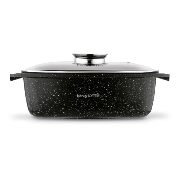 Brytfanna aluminiowa z powłoką ceramiczną i aromatyzerem Konighoffer Kingstone 5,5 l
