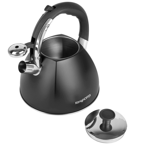 Czajnik tradycyjny Konighoffer Firenze II 2,5 l czarny mat