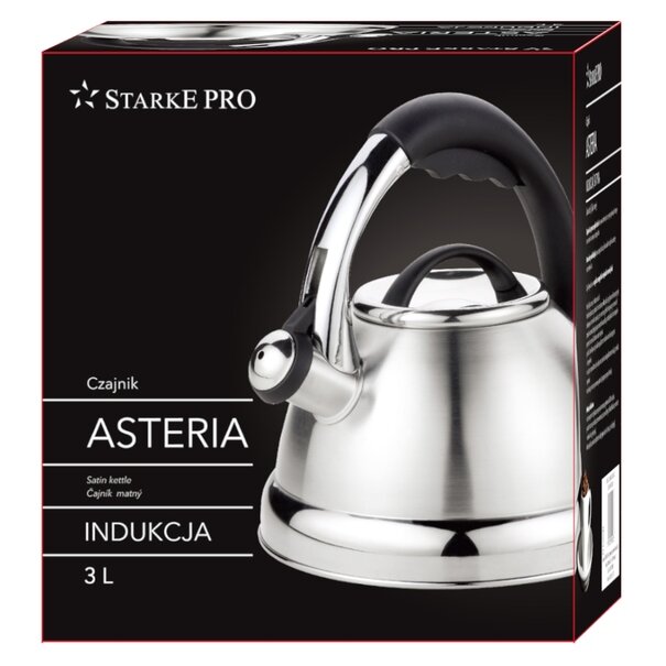 Czajnik ze stali nierdzewnej Starke Pro Asteria 3 l srebrny satyna