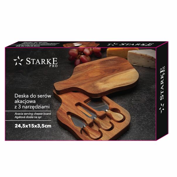 Deska do sera z 3 akcesoriami Starke Pro 24,5 x 15 x 3,5 cm