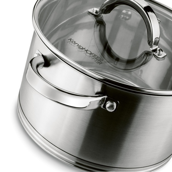 Garnek na indukcję z pokrywką Konighoffer Petra 3,6 l