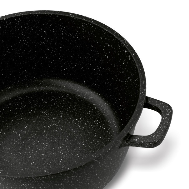 Garnek na indukcję z pokrywką Konighoffer Pollo Black 1,2 l