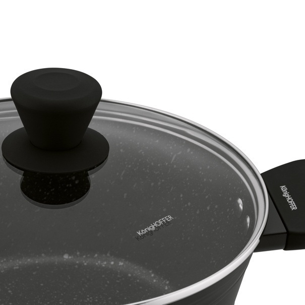 Garnek na indukcję z powłoką marmurową i pokrywką Konighoffer Willow 2,5 l
