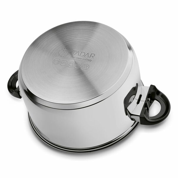 Garnek ze stali nierdzewnej Tadar Basic 24 cm z pokrywką 5,7 l