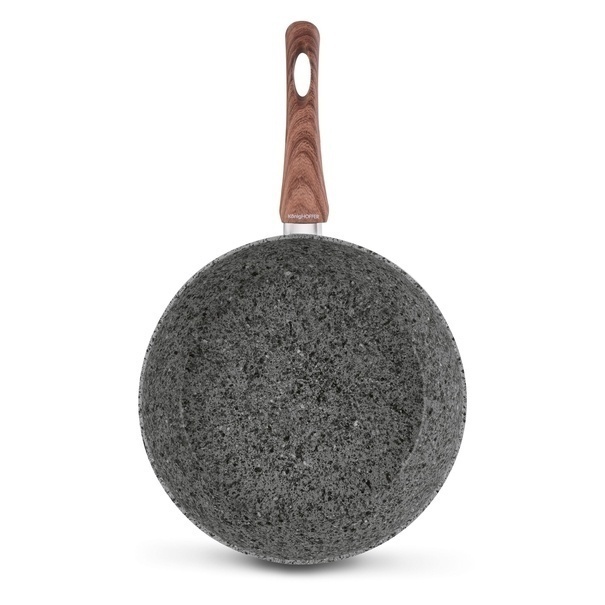 Patelnia granitowa głęboka z pokrywką Konighoffer Venga 28 x 7 cm indukcja