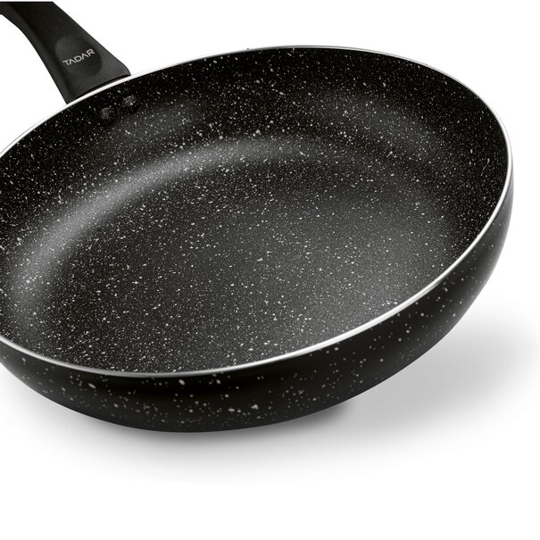 Patelnia marmurkowa non-stick głęboka Tadar Marmara Black 28 cm
