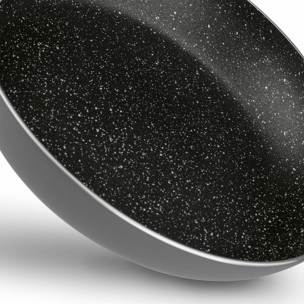 Patelnia na indukcję nieprzywierająca Tadar Amarantina Grey Marble 28 cm