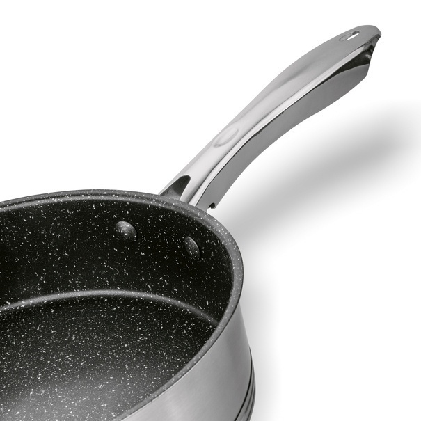 Patelnia na indukcję stalowa z pokrywką Konighoffer Petra 24 cm