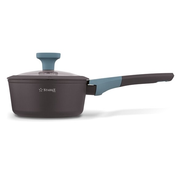 Rondel na indukcję marmurowy z pokrywką Starke Pro Luxury Grey 1,2 l
