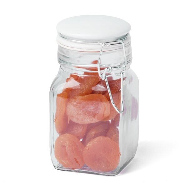 Słoik z klipsem Tadar 250 ml biała ceramiczna pokrywka